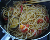 ◇簡単◇　ナスとトマトのペペロンチーニ風作り方4写真