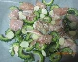 鶏胸肉とゴーヤの塩麹焼き★作り方2写真