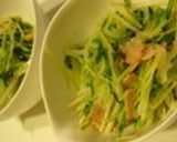 水菜とベーコンのコンソメ炒め作り方6写真