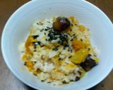 イモ・栗・カボチャ！秋の味覚炊き込みご飯作り方5写真