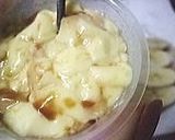 塩プリンdeバナナのせトースト作り方1写真