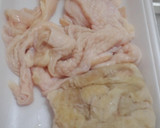 ビールがすすむよ～　『鶏皮カリカリ揚げ』作り方1写真