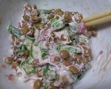 オクラ納豆の梅肉和え♪作り方3写真