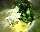胡瓜とトマトのカッテージ・塩昆布和え作り方4写真