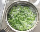 ゴーヤの梅肉ポン酢和え作り方1写真
