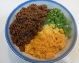 そぼろたっぷりの三色丼作り方7写真
