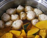 ほっこり☆かぼちゃとつくねの煮物作り方3写真