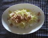お好み焼き風＊目玉焼き丼作り方5写真