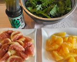 いちじくとオレンジのサラダ作り方1写真