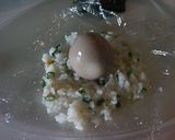 半熟煮卵で丼おにぎりを作ろう！作り方3写真