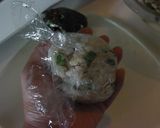 半熟煮卵で丼おにぎりを作ろう！作り方4写真