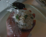 半熟煮卵で丼おにぎりを作ろう！作り方4写真
