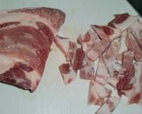 豚つる肉（首の部分の肉）を使った酢豚作り方3写真
