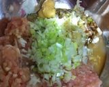 混ぜて焼くだけ♪簡単つくねハンバーグ☆作り方2写真