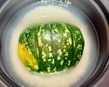 米と酒の蒸気で蒸す極上カボチャご飯！作り方3写真