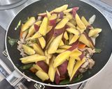 豚肉とさつまいものピリ辛炒め作り方7写真