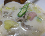 きのこソーセージ☆残り野菜のミルクスープ作り方9写真