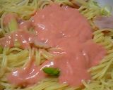 しめじとアスパラのたらこスパゲティー作り方4写真