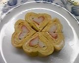 お弁当に♡ハートのかわいいカニマヨ卵焼き作り方4写真