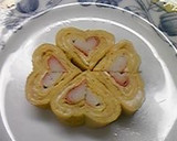 お弁当に♡ハートのかわいいカニマヨ卵焼き作り方4写真