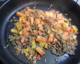 旨い！ひき肉とトマトのチーズのっけ丼☆作り方2写真