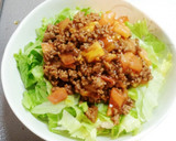 旨い！ひき肉とトマトのチーズのっけ丼☆作り方4写真