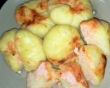 じゃが蒸しキンチャク♪明太チーズ作り方3写真
