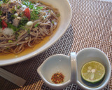 簡単✿サバ缶と梅おろしの冷し蕎麦✿作り方4写真