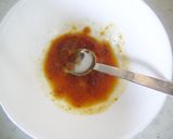 ささ身としいたけのカボ酢味噌和え作り方4写真
