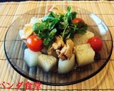 昆布茶でつくる鶏肉と大根のうま塩煮作り方10写真
