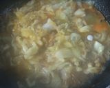 節約・簡単【キャベツとひき肉の卵とじ】作り方5写真