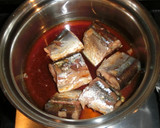 *簡単　さんま水煮缶のかば焼き風*作り方1写真