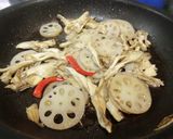 レンコンとまいたけのきんぴら作り方3写真