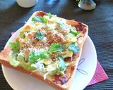 ゴーヤ・シラスともろみ味噌のトースト作り方5写真