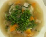 チンゲン菜の具だくさんコンソメスープ作り方5写真
