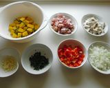 ほっこりかぼちゃリゾット★冷飯使用作り方1写真