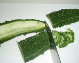 ➏　ゴーヤの肉味噌炒め　➏作り方1写真