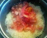 トマトを使った炊き込みチキンライス作り方3写真