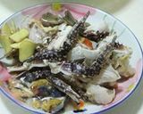 海蟹炒年糕作り方1写真