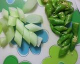 *はすとししとうのバター醤油炒め*作り方1写真