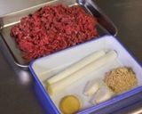 牛ひき肉の韓国風佃煮。作り方1写真