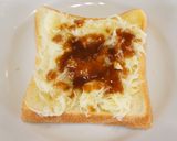 朝はがっつり！ハンバーグトースト作り方3写真