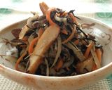 ひじきと牛肉の炒め煮 給食風作り方6写真