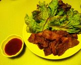 手作りｺﾁｭｼﾞｬﾝだれの牛肉ﾚﾀｽ包み作り方4写真