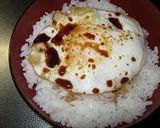 朝ごはんに！簡単！マーガリンで目玉焼き丼作り方2写真