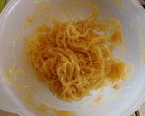 そーめんかぼちゃの味噌もみじ和え作り方1写真