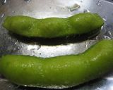 レンジおつまみ　えだ豆　ペペロンチーノ風作り方1写真