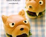 ガオー！ロールパンdeオオカミ君サンド♪作り方8写真