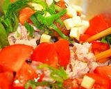 ✿塩昆布で豚肉とトマトとチーズのサラダ✿作り方6写真