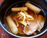 焼きネギ・しょうがたっぷり　豚バラつけ汁作り方6写真